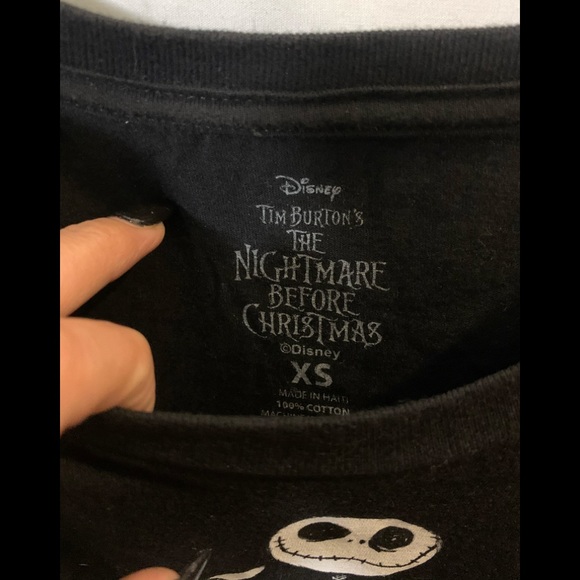 The Nightmare Before Christmas black tshirt - Picture 3 of 4